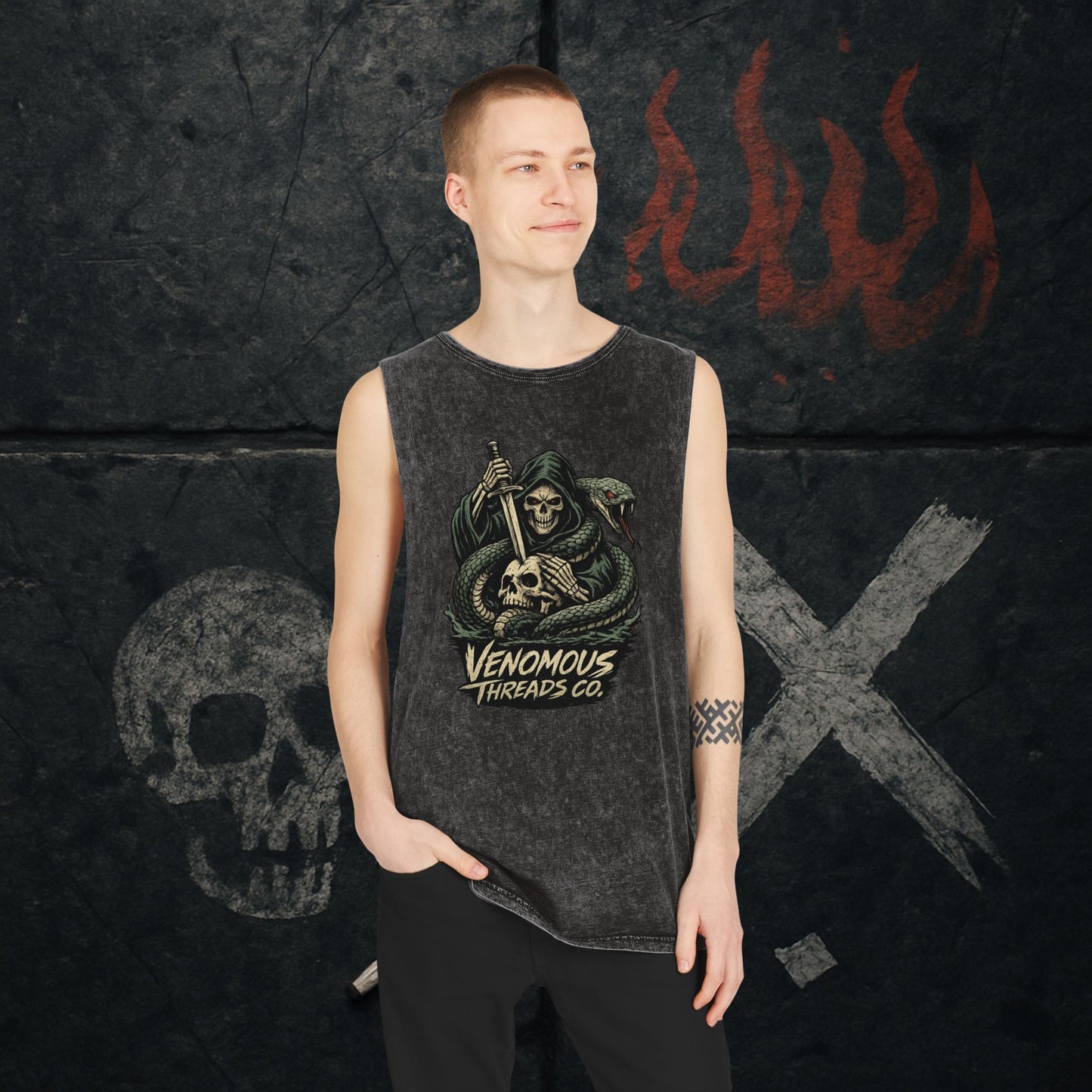Venom's Grip Unisex Stonewash Tank