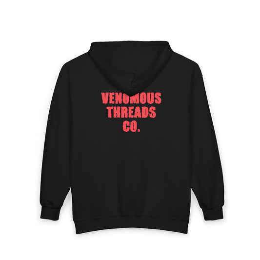 Split Venom Unisex Zip-Up Hoodie