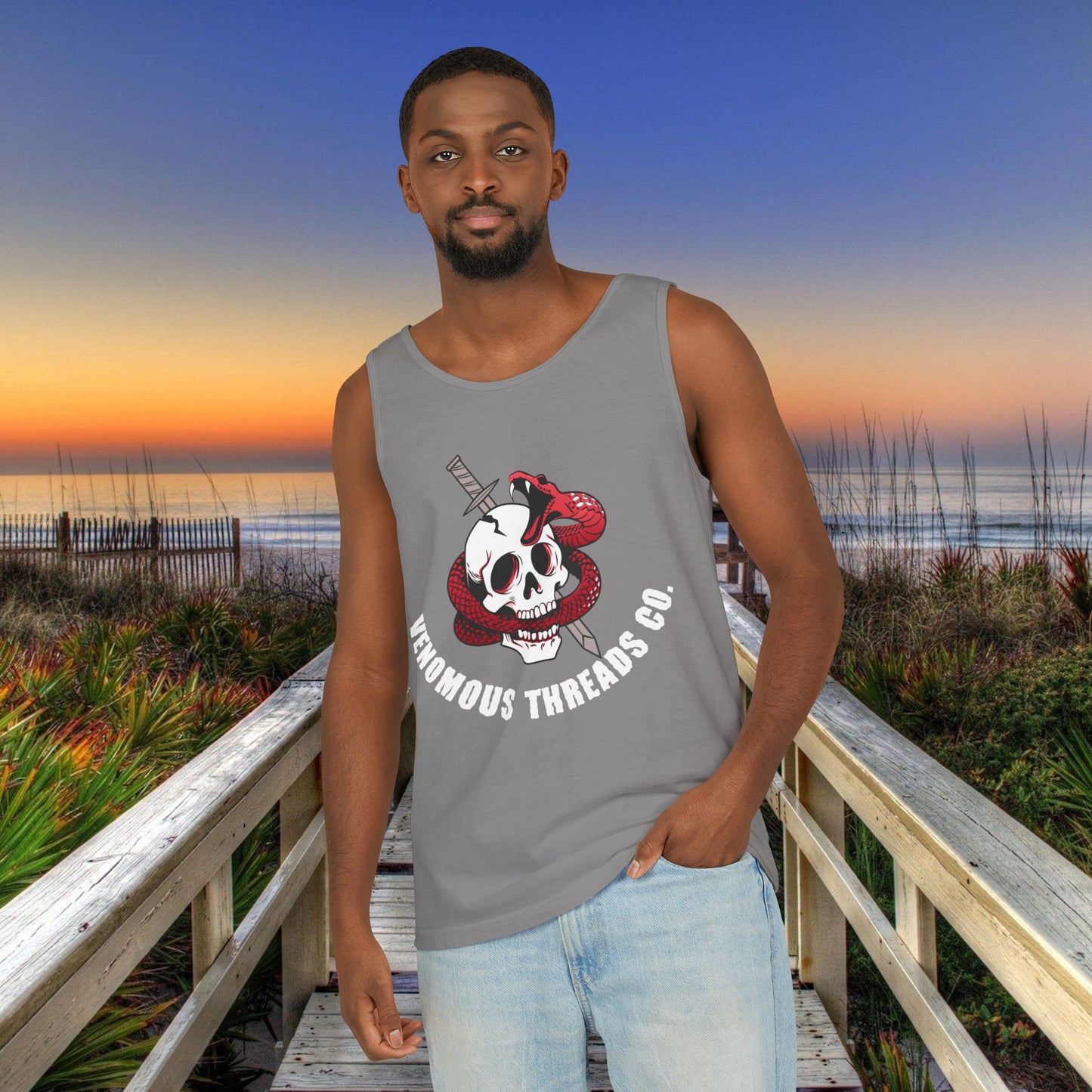 VTC Red Logo Unisex Tank Top